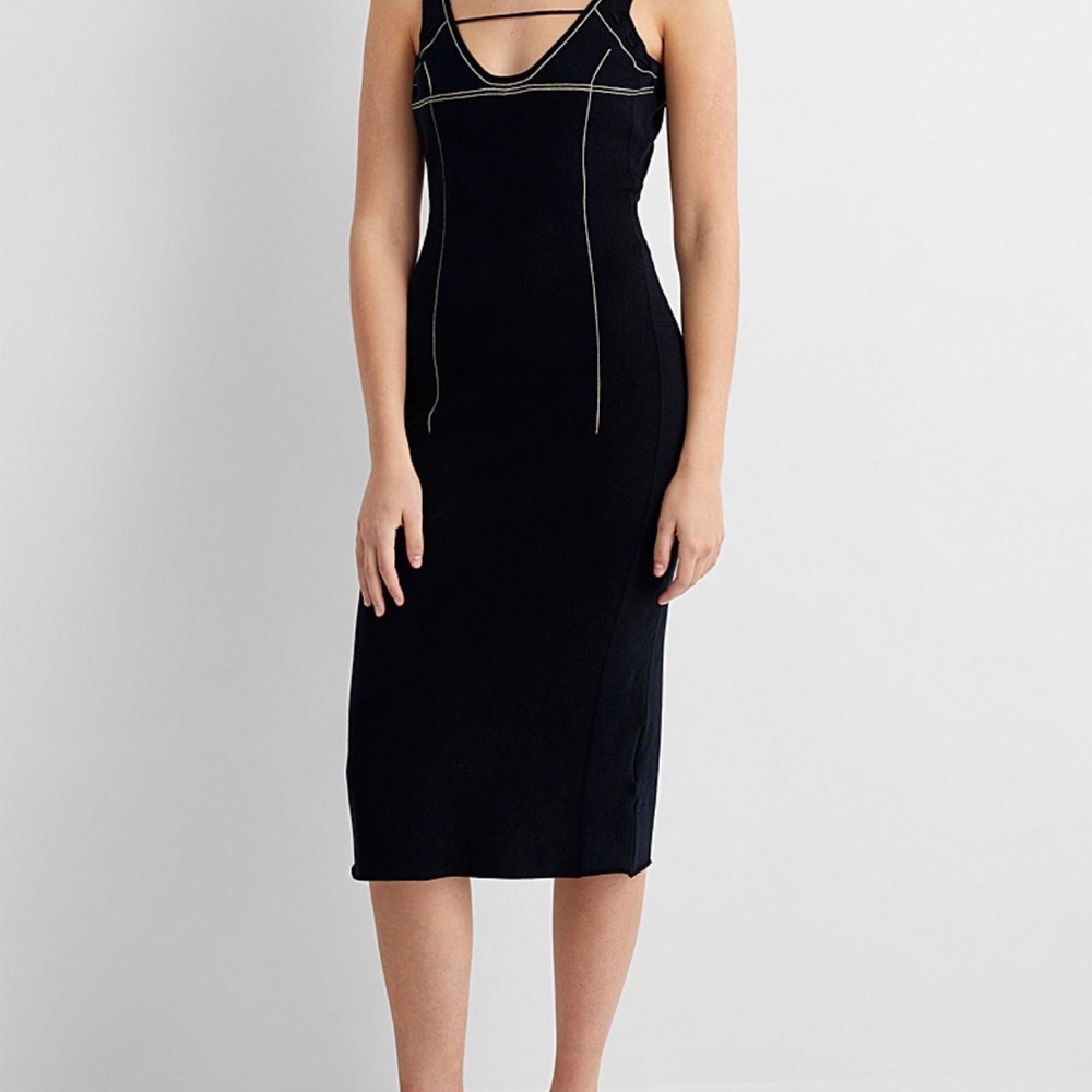 Jacquemus La Robe Vence midi knit dress M
